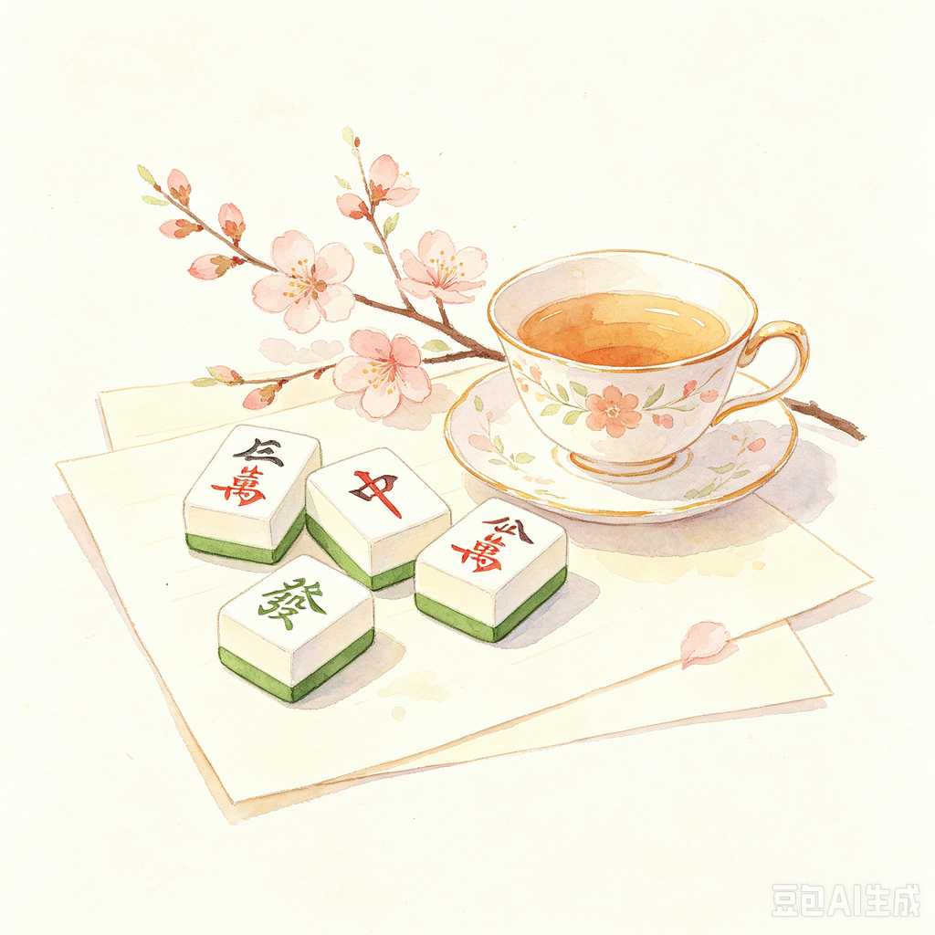 hand carved mahjong tiles